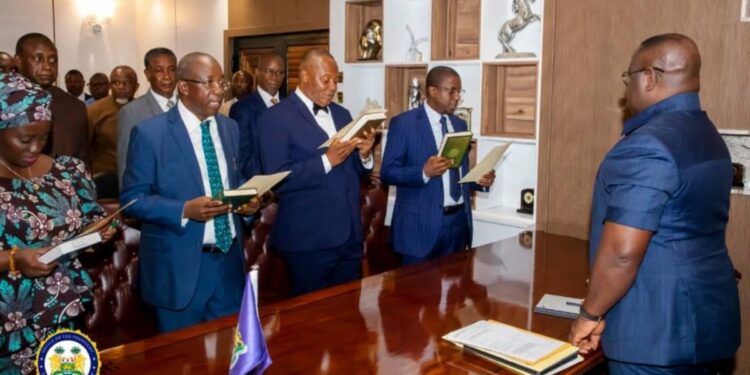 Four Deputy Ministers Take Oath of Office Before President Bio
