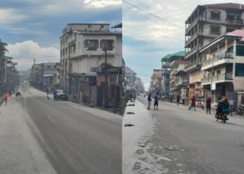 Empty Streets of Freetown Amidst Sit-at-Home Strike and Fuel Price Protests Rumours