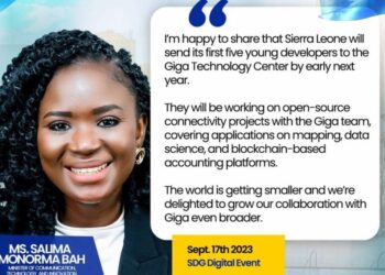 Sierra Leone to Send Five Developers to Giga Technology Center