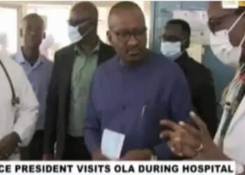 Vice President Juldeh Jalloh Conducts Surprise Inspection at Ola During Hospital