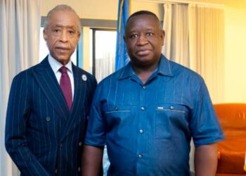President Bio Meets with US Civil Rights Leader Al Sharpton