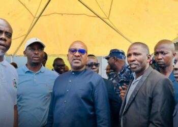 Vice President Juldeh Jalloh Visits Scene of Collapse Building in Freetown, Pledges Government Action