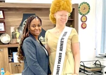 Daniella Boima Garrick Crowned as First-Ever Miss Albinism Africa