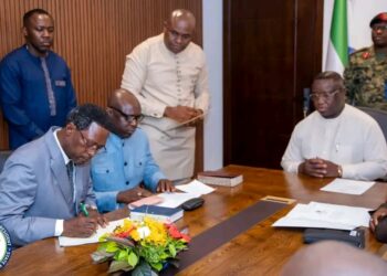 President Bio Presides Over Swearing-In of Two Deputy Ministers