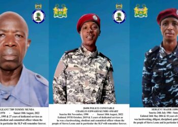 Sierra Leone Police Remembers Fallen Officers Killed in August 10 Violence