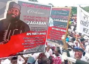 Jagaban Inaugurates First APC Party Office in Masiaka After 30 Years