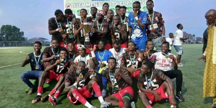 East End Lions Crowned Champions of SLFA Men’s Unity Cup
