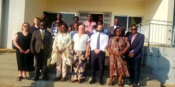UK Delegation Visits MoPED and ECOWAS Logistics Depot in Lungi