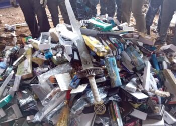 Police Destroys 4,692 Seized Offensive Weapons