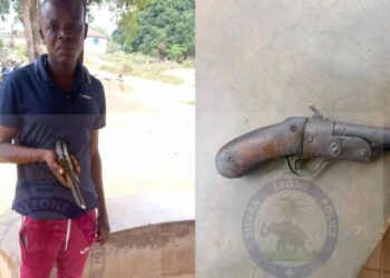 Police Intercept Armed Suspect at Ngeliama Checkpoint 