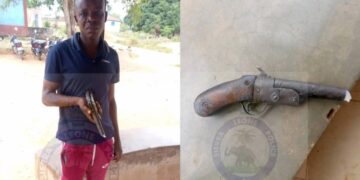 Police Intercept Armed Suspect at Ngeliama Checkpoint 