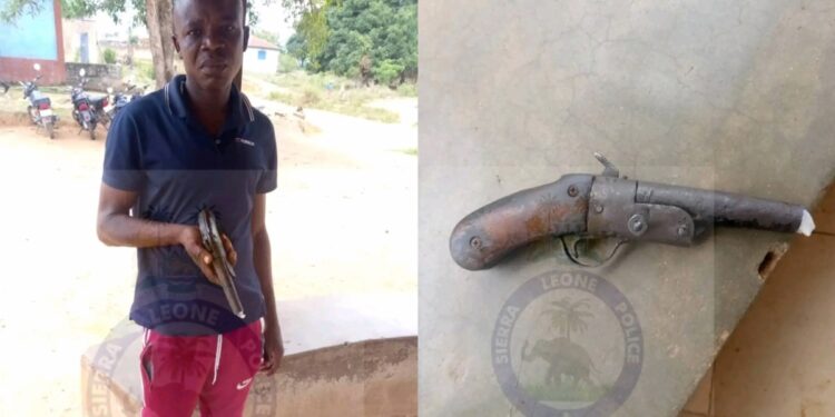 Police Intercept Armed Suspect at Ngeliama Checkpoint 