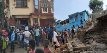 Two Children Killed, Third Critically Injured as Unfinished Building Collapses in Freetown