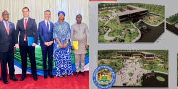 First Lady Fatima Bio Signs Deal for New Mother and Child Hospital in Bo