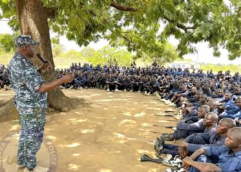 IGP Sellu Addresses Police Recruits at Samu