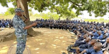 IGP Sellu Addresses Police Recruits at Samu