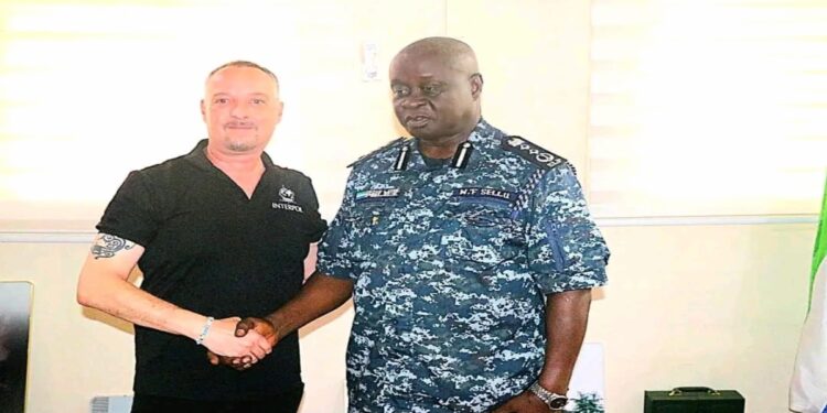 INTERPOL Expert Pays Courtesy Call on IGP Sellu