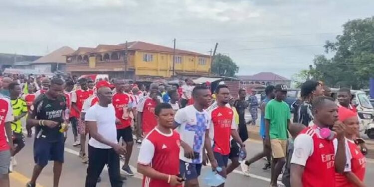 Arsenal’s Premier League Title Win Sends Freetown Into Celebration