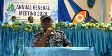 IGP Sellu Delivers Goodwill Message at SLAJ AGM in Makeni 