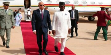 President Bio Arrives in Mauritania for High-Level Talks on Regional Peace and Security