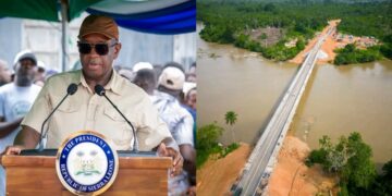 President Bio Commissions Manowa River Bridge in Kailahun