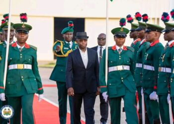 President Bio Arrives in Abuja for Historic Commissioning of New ECOWAS Headquarters
