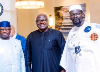 President Bio, Former President Koroma and Guinean President Share Moment at Historic ECOWAS Summit