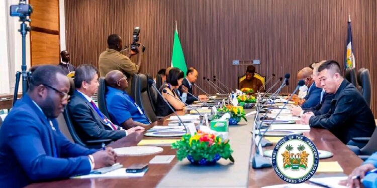 President Bio Hosts Mining CEOs at State House 
