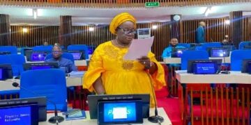 Hon. Veronica Sesay Presents ECOWAS First Ordinary Session Report to Parliament