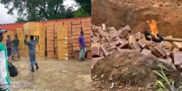 Sierra Leone Police Destroys Seized Narcotics and Pharmaceutical Drugs