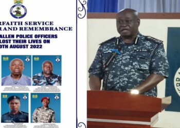 IGP Sellu Leads Tribute to Officers Who Died on August 10 August Unrest 