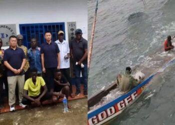 Chinese Vessel Rescues Five Local Fishermen from Sinking Boat