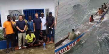 Chinese Vessel Rescues Five Local Fishermen from Sinking Boat