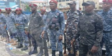SLP Freetown West Region Holds First Weapon Handling Drill Competition