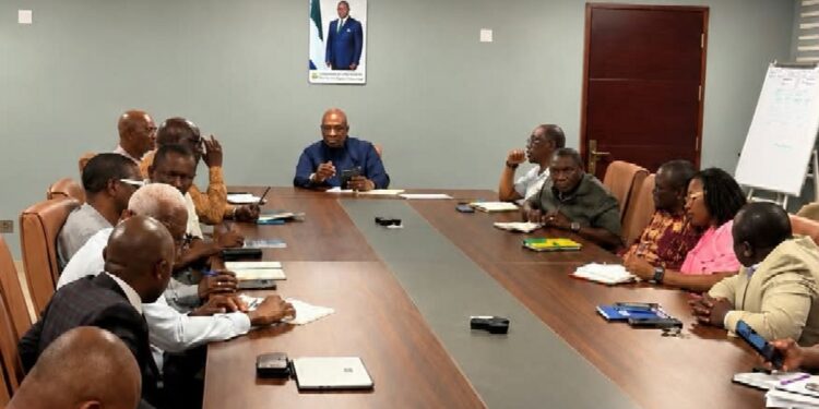 Minister of Energy Convenes Emergency Meeting with EDSA, EGTC and Ministry Leadership on Intermittent Power Supply in the Western Area