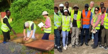 World Bank Team Assesses Proposed 60 Million Litre Raw Water Storage Facility at Angola Town