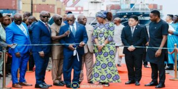 President Bio Commissions Sierra Leone Ocean Shipping Company at Queen Elizabeth II Quay