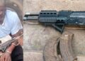Suspected Armed Robber Arrested with Semi-automatic Rifle and Ammunition at Mange Checkpoint