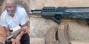 Suspected Armed Robber Arrested with Semi-automatic Rifle and Ammunition at Mange Checkpoint
