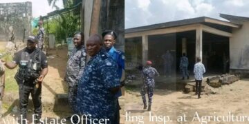 Freetown-East AIG Inspects Proposed Site for New Police Station and Posts in Waterloo 