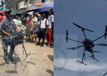 Sierra Leone Police Test Tear-Gas Drone for Crowd Control