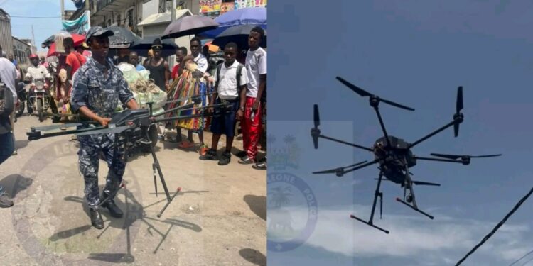 Sierra Leone Police Test Tear-Gas Drone for Crowd Control