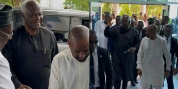 Former President Koroma Arrives at Bintumani for National Unity Conference