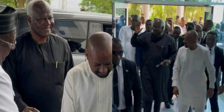 Former President Koroma Arrives at Bintumani for National Unity Conference