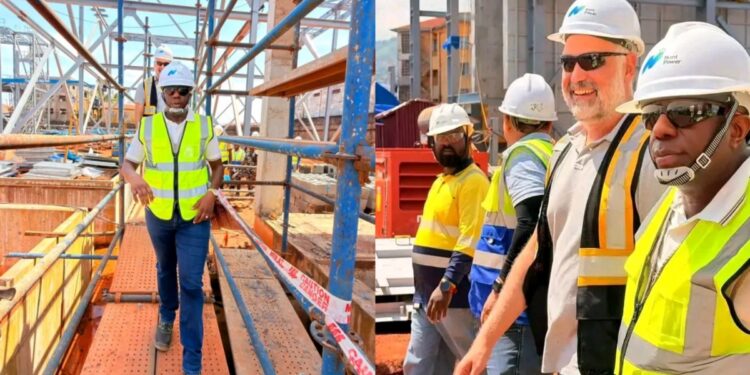 Labour Ministry Inspects US$418 Million NANT Power Project at Kissy