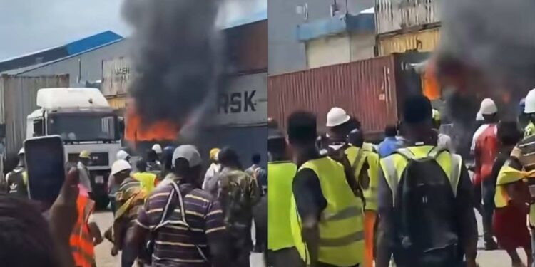 Container Catches Fire at Queen Elizabeth II Quay ‘Water Quay’