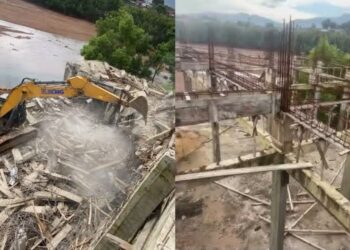Authorities Demolish Illegal Structure at Orugu Bridge