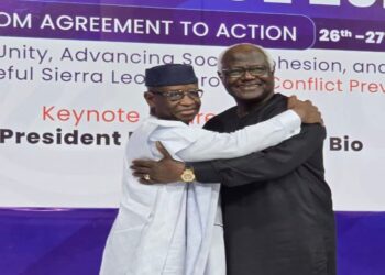 Former President Koroma Pledges to Support President Bio to Strengthen National Unity