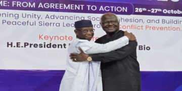 Former President Koroma Pledges to Support President Bio to Strengthen National Unity